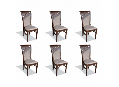 Suite kitchen living room dining room set designer chair set 6x upholstered chairs