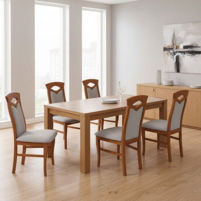 Upholstered Chair Armchair Textile Seat Armchair Set New Kitchen Chair Dining Room 6x Chairs