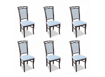 Chairs Upholstery Hotel Textile Chair Set Group Chairs Suite 6x Group Armchairs