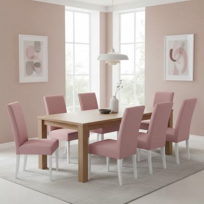 Dining Room Chairs Leather Group Suite Wood Set 8x Chair Set Armchair Suite New