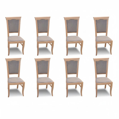 Designer group set new dining 8x chairs room chairs upholstered chair armchair