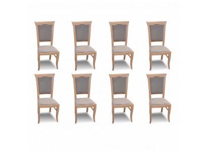 Designer group set new dining 8x chairs room chairs upholstered chair armchair