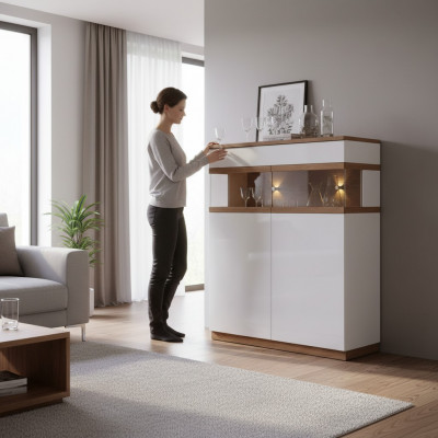 Luxury glass display cabinet wooden designer cabinet showcases shelf cabinets shelves furniture