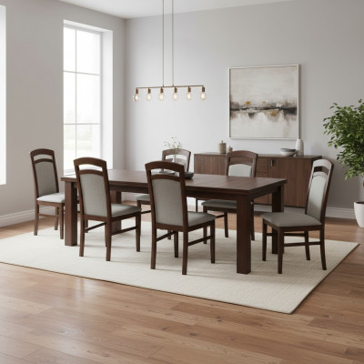 Chair 8x dining room upholstered chair TV textile kitchen chair set new club lounge