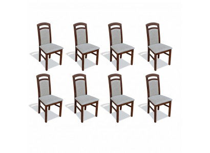 Chair 8x dining room upholstered chair TV textile kitchen chair set new club lounge