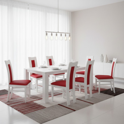 Chair 8x Dining Room Upholstered Chair Lounge Textile Armchair Set New Kitchen Chairs Seat