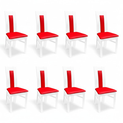 Chair 8x Dining Room Upholstered Chair Lounge Textile Armchair Set New Kitchen Chairs Seat