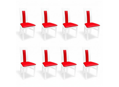 Chair 8x Dining Room Upholstered Chair Lounge Textile Armchair Set New Kitchen Chairs Seat