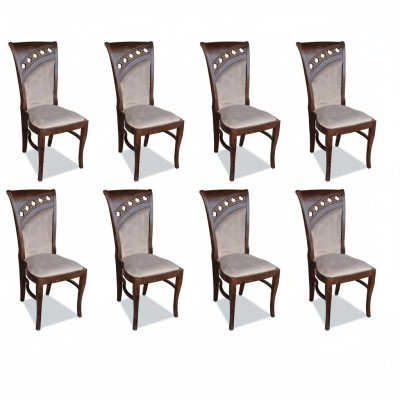 Group Gastronomy New Dining Room Restaurant Chair Design 8x Armchair Chairs Set