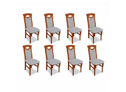 Dining room chair wood upholstered chairs gastro dining room 8x solid wood armchair furniture