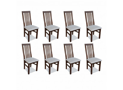 Dining room fabric furniture armchair set 8x chair design upholstered chairs restaurant