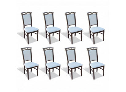 Designer set dining room cushioned seat chairs complete set K12 8x chair