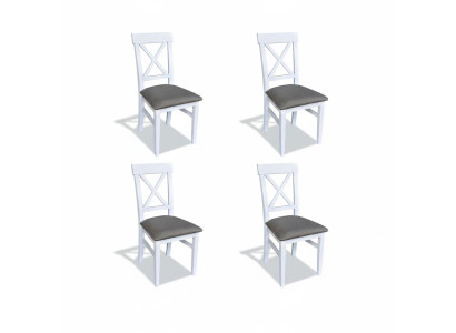 New set of chairs: 4x upholstered chairs, chair design for veranda, kitchen seating, dining room.