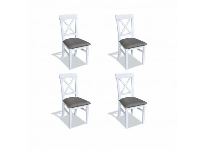 New set of chairs: 4x upholstered chairs, chair design for veranda, kitchen seating, dining room.