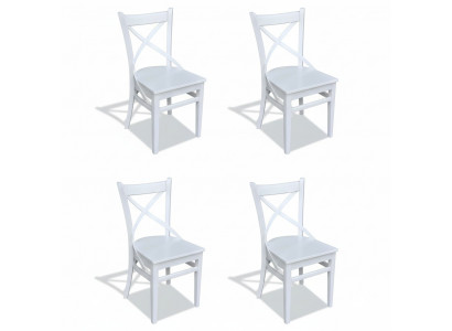 Dining chair room set seating suite 4x chairs modern upholstery design textile wood