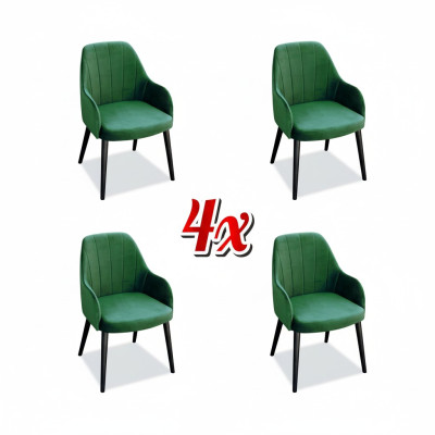 Kitchen Chairs Elegant Dining Room Fabric New Set of 4 Armchairs Chair Design Wood Textile