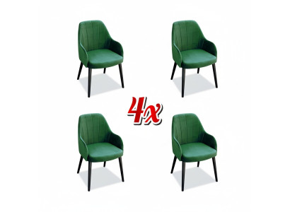 Kitchen Chairs Elegant Dining Room Fabric New Set of 4 Armchairs Chair Design Wood Textile