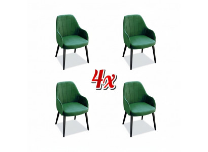 Kitchen Chairs Elegant Dining Room Fabric New Set of 4 Armchairs Chair Design Wood Textile