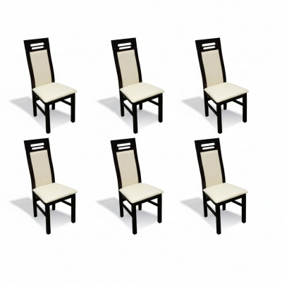 Chair set complete dining room set 6x upholstered chairs groups