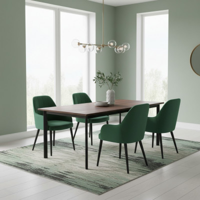 Dining room chair chairs seat solid modern wood armchair set 6x luxury restaurant