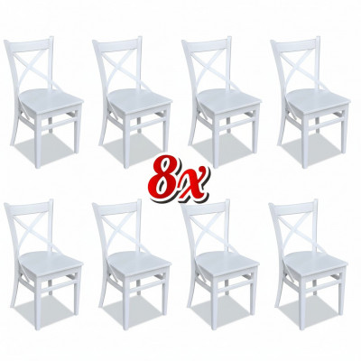 Dining Living Room 8x Chairs New Chair Set Armchair Design Upholstered Leather Textile