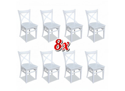 Dining Living Room 8x Chairs New Chair Set Armchair Design Upholstered Leather Textile