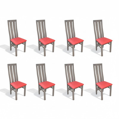Set of 8x chairs chair upholstery modern sets design armchair complete furniture