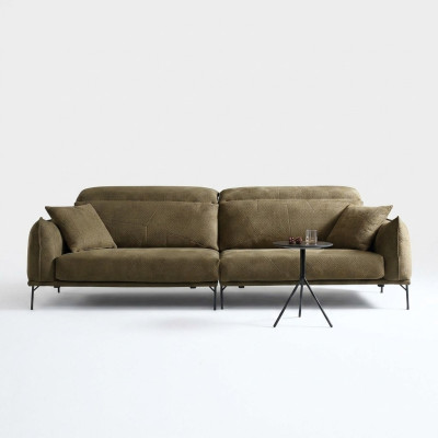 Sofa Upholstery 4-Seater Fabric Big XXL Living Room Couches Fabric