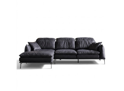 Leather sofa corner sofa sofa couch upholstery corner set designer furniture