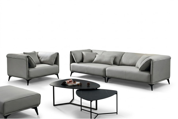 Italian design sofa set 4+1 seater couch upholstered furniture