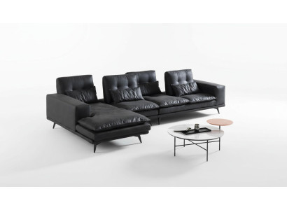 Living landscape design corner sofa textile leather new sofas L-shaped sofa couch