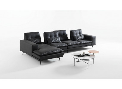 Living landscape design corner sofa textile leather new sofas L-shaped sofa couch