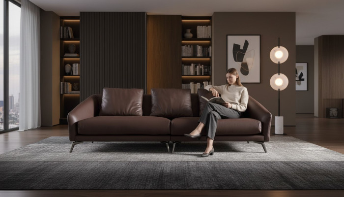 Modern 4-seater sofas furniture four-seater living room couch design sofa