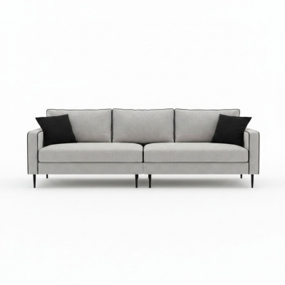 Design sofa 4 seats upholstered couches textile living room furniture set