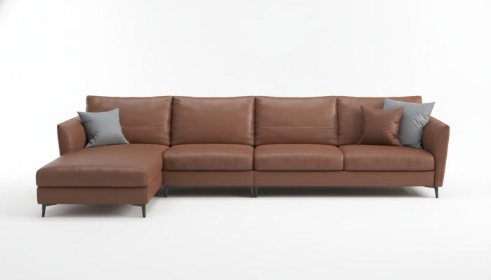 Living Landscape Design Modern Sofas Corner Sectional L-Shaped Leather Sofa Couch