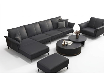 Sofa corner sofa L-shaped armchair coffee table stool corner sofa 3-piece modern