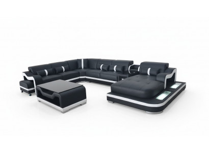 U-shaped sectional living landscape sofa couch upholstery corner fabric sofas new