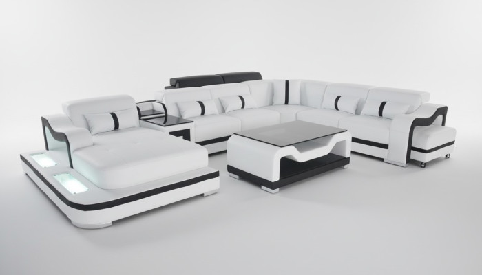 Design Modern Sofa Couch Corner Sofa Upholstery New Living Landscape U-Shape