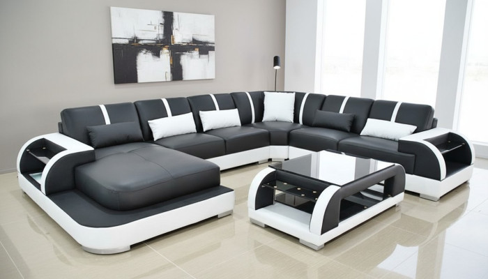 Sofa couch upholstery corner set fabric sofas leather corner sofa U-shaped living landscape
