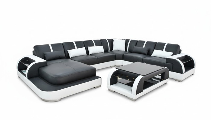 Sofa couch upholstery corner set fabric sofas leather corner sofa U-shaped living landscape