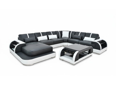 Sofa couch upholstery corner set fabric sofas leather corner sofa U-shaped living landscape