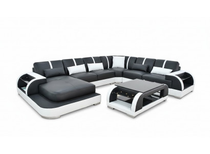 Sofa couch upholstery corner set fabric sofas leather corner sofa U-shaped living landscape