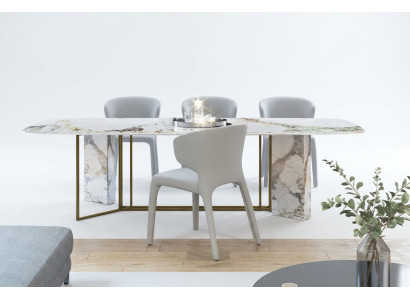 Luxury Furniture Marble Tables 180x90cm Living Room Hotel Dining Room Table Designer New