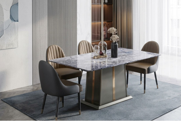 Marble style kitchen modern dining table tables dining room luxury furniture design