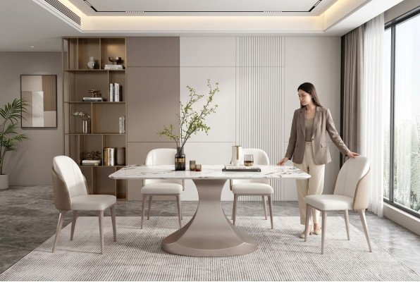 Dining room columns tables Italian furniture dining table restaurant table luxury new