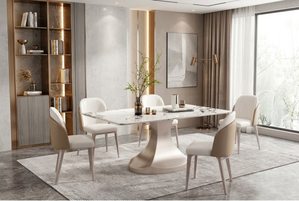 Dining room columns tables Italian furniture dining table restaurant table luxury new