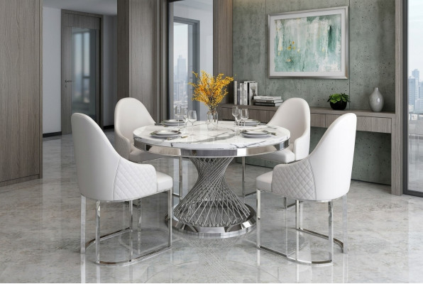 XXL table, stainless steel furniture, Art Nouveau royal luxury furniture, dining table, conference table