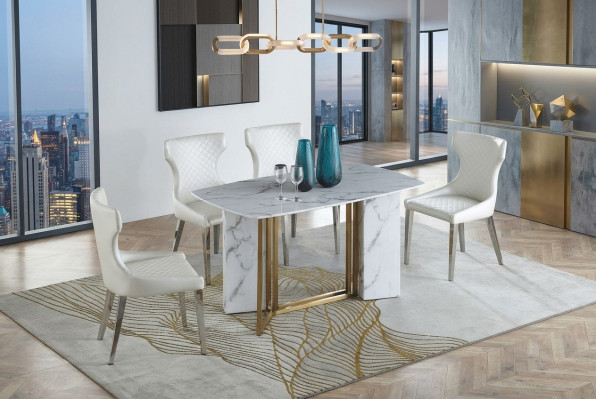 Luxury furniture marble tables 180x90cm living room hotel dining room table designer new