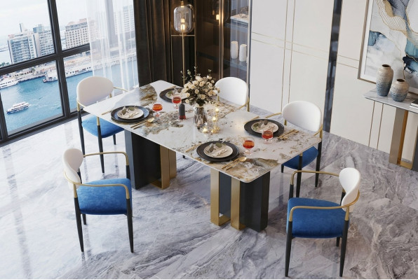 Table Marble Style Kitchen Modern Dining Table Tables Dining Room Luxury Furniture Design