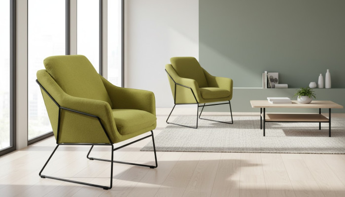 Designer armchair upholstered sofa 1 seater modern new TV recliner